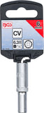 Hylsa Gear Lock, djup | 6,3 mm (1/4") | 6 mm. BGS 10156