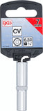 Hylsa Gear Lock, djup | 6,3 mm (1/4") | 7 mm. BGS 10157