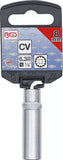 Hylsa Gear Lock, djup | 6,3 mm (1/4") | 8 mm. BGS 10158