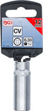 Hylsa Gear Lock, djup | 6,3 mm (1/4") | 12 mm. BGS 10162
