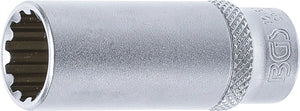 Hylsa Gear Lock, djup | 6,3 mm (1/4") | 13 mm. BGS 10163
