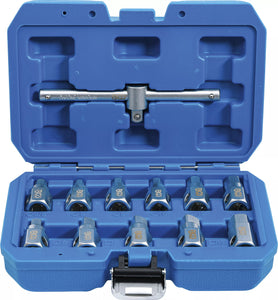 Universal-Oljeservice-Nyckel-sats | 12 delar. BGS 1017