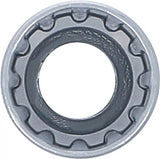 Hylsa Gear Lock, djup | 12,5 mm (1/2") | 16 mm. BGS 10256