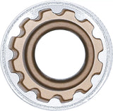 Hylsa Gear Lock, djup | 12,5 mm (1/2") | 17 mm. BGS 10257