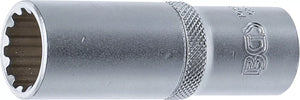 Hylsa Gear Lock, djup | 12,5 mm (1/2") | 18 mm. BGS 10258