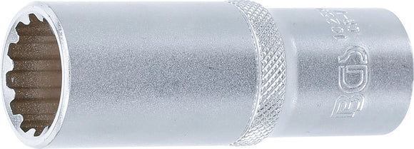 Hylsa Gear Lock, djup | 12,5 mm (1/2