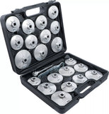 Oljefilternyckel-sats | Aluminium-gjutgods | 12,5 mm (1/2") | 23 delar. BGS Diy 1035