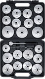 Oljefilternyckel-sats | Aluminium-gjutgods | 12,5 mm (1/2") | 23 delar. BGS Diy 1035