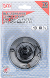 Oljefilternyckel | Åttakant | Ø 76 mm | för Fiat, Lancia. BGS 1039-76-8