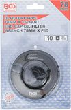 Oljefilternyckel | 15-kant | Ø 78 mm | för Ford, Nissan, Toyota. BGS 1039-78-15