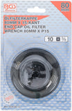 Oljefilternyckel | 15-kant | Ø 80 mm | för Honda, Mazda, Nissan, Opel. BGS 1039-80-15
