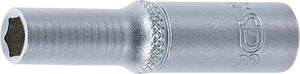 Hylsa Sexkant, djup | 6,3 mm (1/4") | 6 mm. BGS 10506