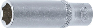 Hylsa Sexkant, djup | 6,3 mm (1/4") | 10 mm. BGS 10510