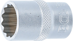 Hylsa Tolvkant | 12,5 mm (1/2") | 17 mm. BGS 10637