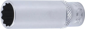 Hylsa Tolvkant, djup | 6,3 mm (1/4") | 12 mm. BGS 10712