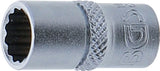 Hylsa Tolvkant | 6,3 mm (1/4") | 8 mm. BGS 10778