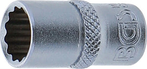 Hylsa Tolvkant | 6,3 mm (1/4") | 9 mm. BGS 10779