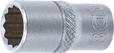 Hylsa Tolvkant | 6,3 mm (1/4") | 11/32". BGS 10876