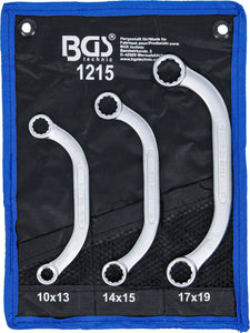 Startmotor- och Blocknyckel-sats | 10 x 13 - 17 x 19 mm | 3 delar. BGS 1215