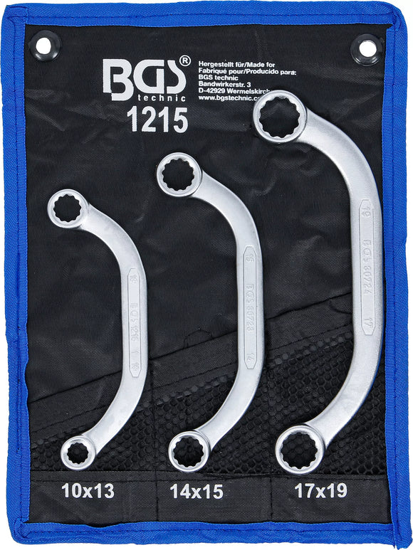 Startmotor- och Blocknyckel-sats | 10 x 13 - 17 x 19 mm | 3 delar. BGS 1215