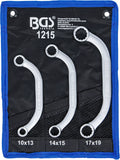 Startmotor- och Blocknyckel-sats | 10 x 13 - 17 x 19 mm | 3 delar. BGS 1215