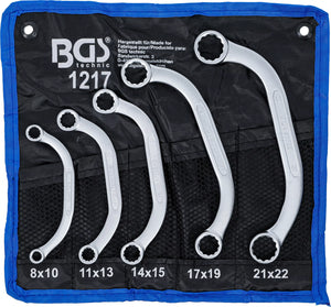 Startmotor- och Blocknyckel-sats | 8 x 10 - 21 x 22 mm | 5 delar. BGS 1217