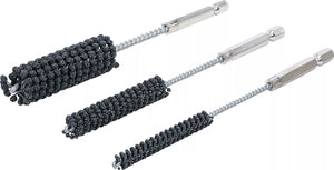 Honingsverktyg-sats | flexibel | Yttre sexkant 6,3 mm (1/4") | Grovlek 60 / 80 | 8 - 12 - 20 mm | 3 delar. BGS 1272