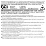 Demonteringsverktyg-sats för Klädselclips. BGS 1326