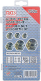 Kupolmutter-Sortiment | 150 delar. BGS 14130