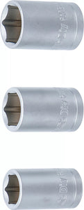 Hyls-sats | 12,5 mm (1/2") | 15 - 17 - 19 mm | 3 delar. BGS Diy 15125