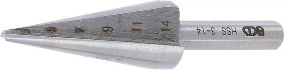 Högeffekts-plåtskalborr | stl. 1 | 3 - 14 mm. BGS 1620