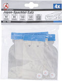 Japan-Spackel-sats | Fjäderstålband | 50 / 80 / 100 / 120 mm | 4 delar. BGS Diy 1636