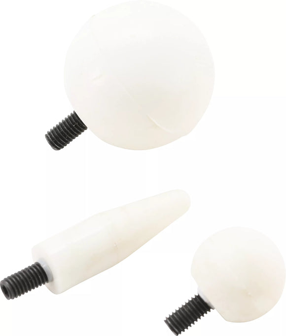 Plast-Reservhuvuden för Riktjärn | M5 x 0,8 mm | för BGS 1659 | 3 delar. BGS 1659-KÖPFE