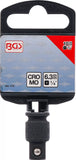 Kraft-Hylsnyckel-Adapter | Inre fyrkant 6,3 mm (1/4") - Yttre fyrkant 10 mm (3/8"). BGS 172