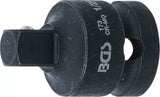 Kraft-Hylsnyckel-Adapter | Inre fyrkant 12,5 mm (1/2") - Yttre fyrkant 10 mm (3/8"). BGS 173