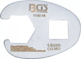 Kråkfotsnyckel | 10 mm (3/8") | 14 mm. BGS 1756-14