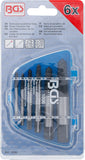Skruvutdragare-sats | Storlekar 1 - 6 | 6 delar. BGS 1896