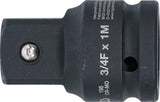 Kraft-Hylsnyckel-Adapter | Inre fyrkant 20 mm (3/4") - Yttre fyrkant 25 mm (1"). BGS 195
