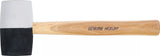Gummihammare | Hickory-skaft | svart-vitt Huvud | Ø 63 mm | 840 g. BGS 1969