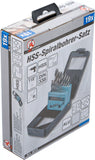 HSS-Spiralborr-sats | 1 - 10 mm | 19 delar. BGS Diy 2010