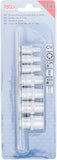 Hylsa-sats E-Profil | 6,3 mm (1/4") / 10 mm (3/8") | E6 - E16 | 7 delar. BGS 2027