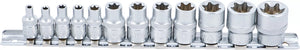 Hylsa-sats E-Profil | 6,3 mm (1/4") / 10 mm (3/8") | E4 - E20 | 12 delar. BGS 2038