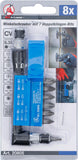 Vinkelskruvmejsel med 7 dubbelbits | yttre sexkant 6,3 mm (1/4") | 8 delar. BGS Diy 20805