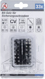 Bit-sats för låsskruvar | Yttre sexkant 6,3 mm (1/4") | 33 delar. BGS Diy 20810