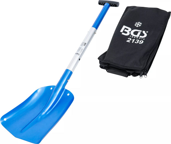 Aluminium-snöskyffel | Instickbart skaft med snabblåsning. BGS 2139