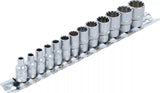 Hylsa-sats Gear Lock | 6,3 mm (1/4") | 13 delar. BGS 2150