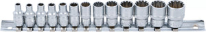 Hylsa-sats Gear Lock | 6,3 mm (1/4") | 13 delar. BGS 2150