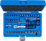 Hylsnyckel-sats Gear Lock | 6,3 mm (1/4") | 39 delar. BGS 2151