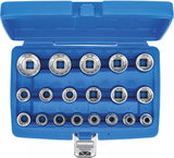 Hylsa-sats Gear Lock | 12,5 mm (1/2") | 19 delar. BGS 2152