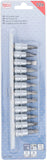 Bit-Insats-sats | 6,3 mm (1/4") | Spår, Krysspår PH / PZ | 12 delar. BGS 2163